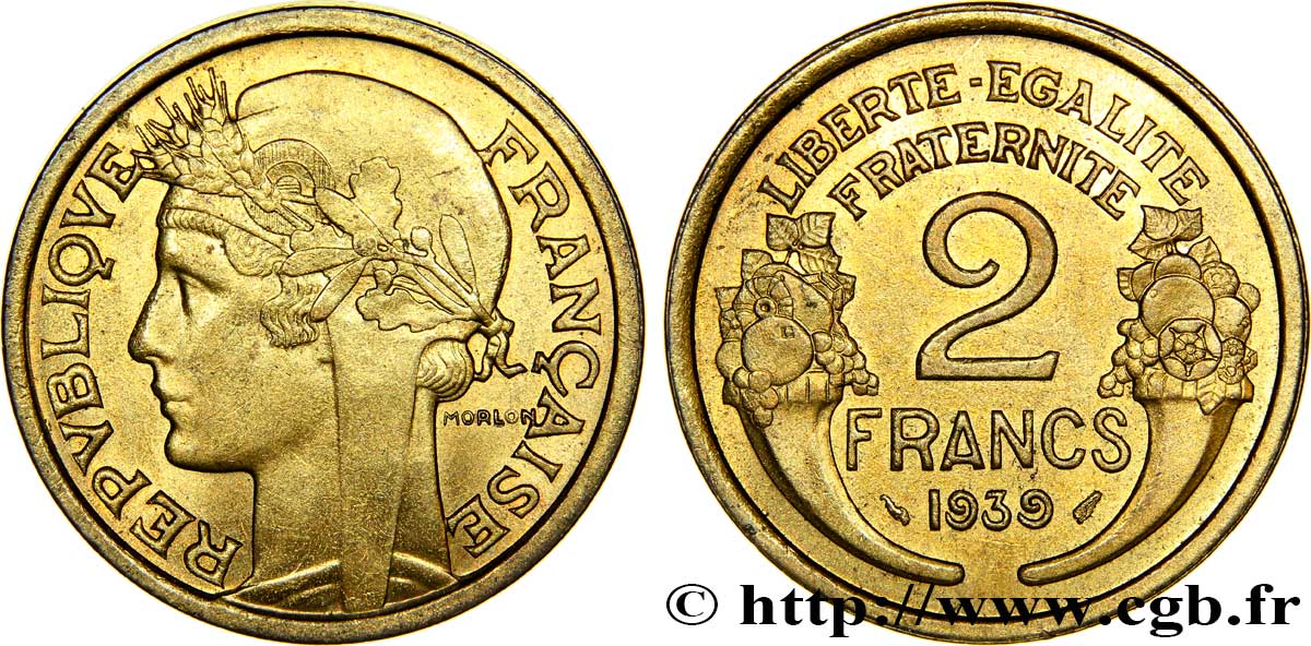 2 francs Morlon 1939  F.268/12 VZ60 