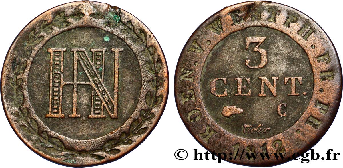 3 cent. 1812 Cassel VG.2038 SS45