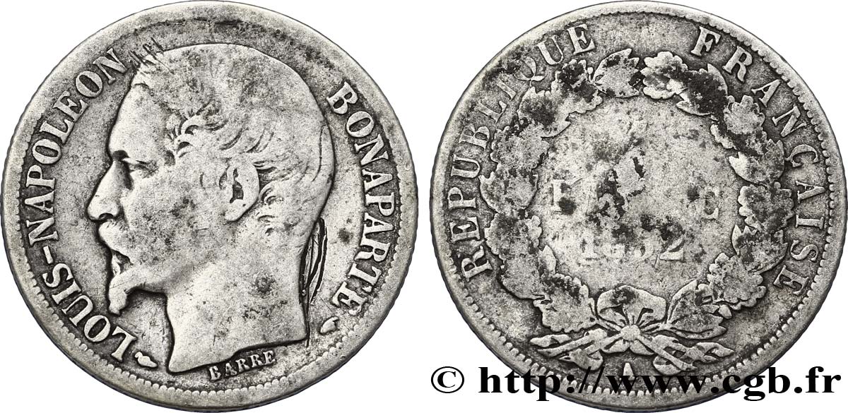 1 franc Louis-Napoléon 1852 Paris F.212/1 SGE12