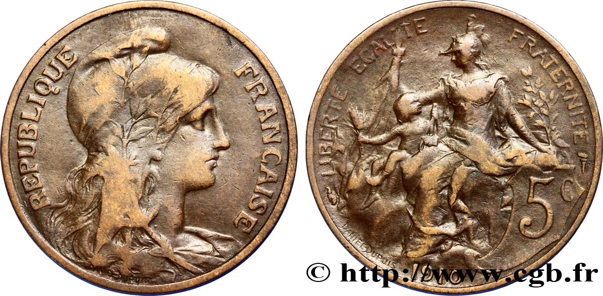 5 centimes Daniel-Dupuis 1910  F.119/22 BC35 