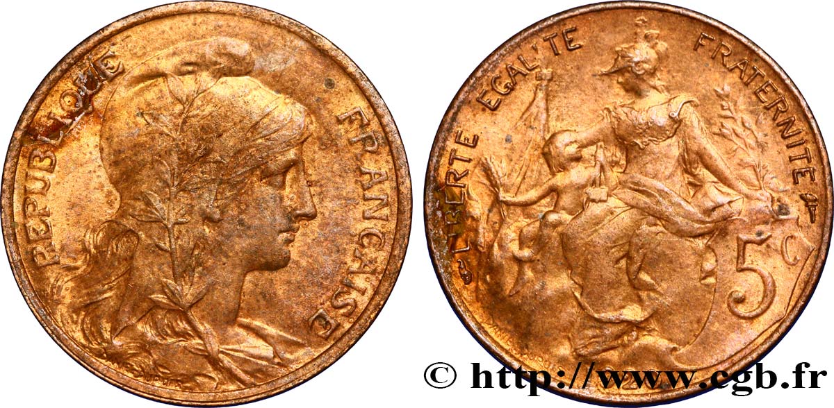 5 centimes Daniel-Dupuis 1920  F.119/31 AU58 