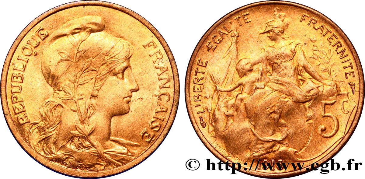 5 centimes Daniel-Dupuis 1913  F.119/25 SC64 