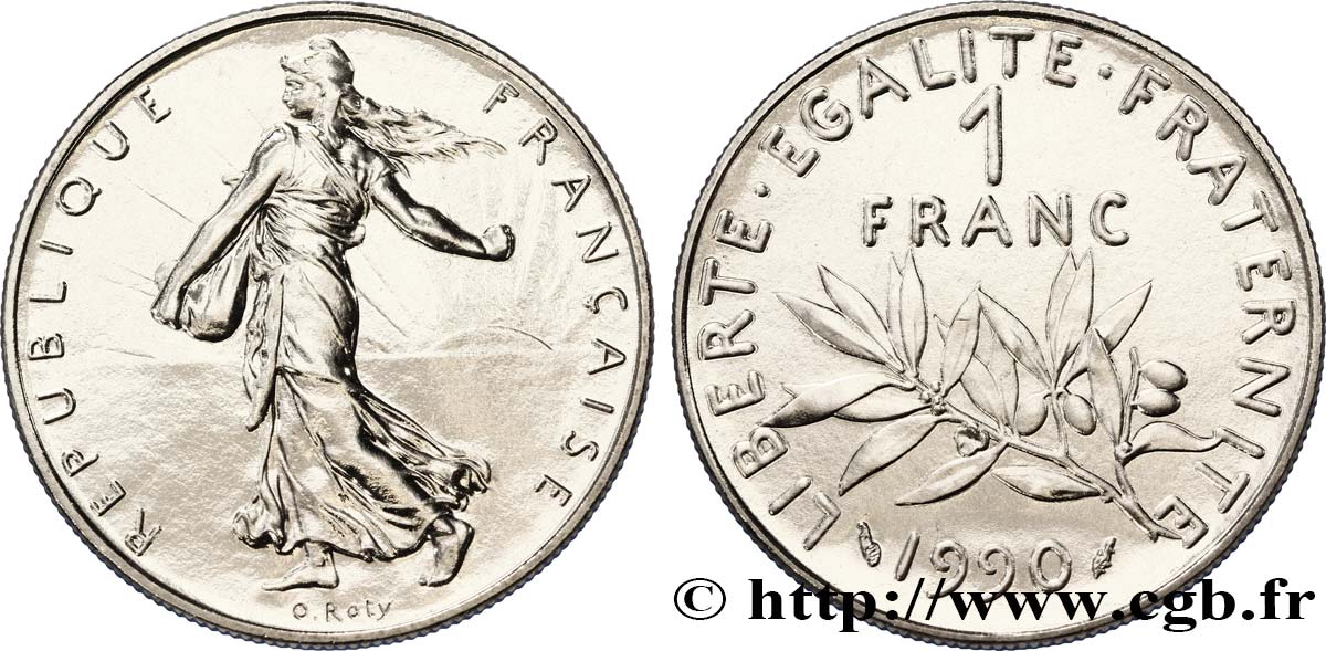 1 franc Semeuse, nickel 1990 Pessac F.226/35 ST67 