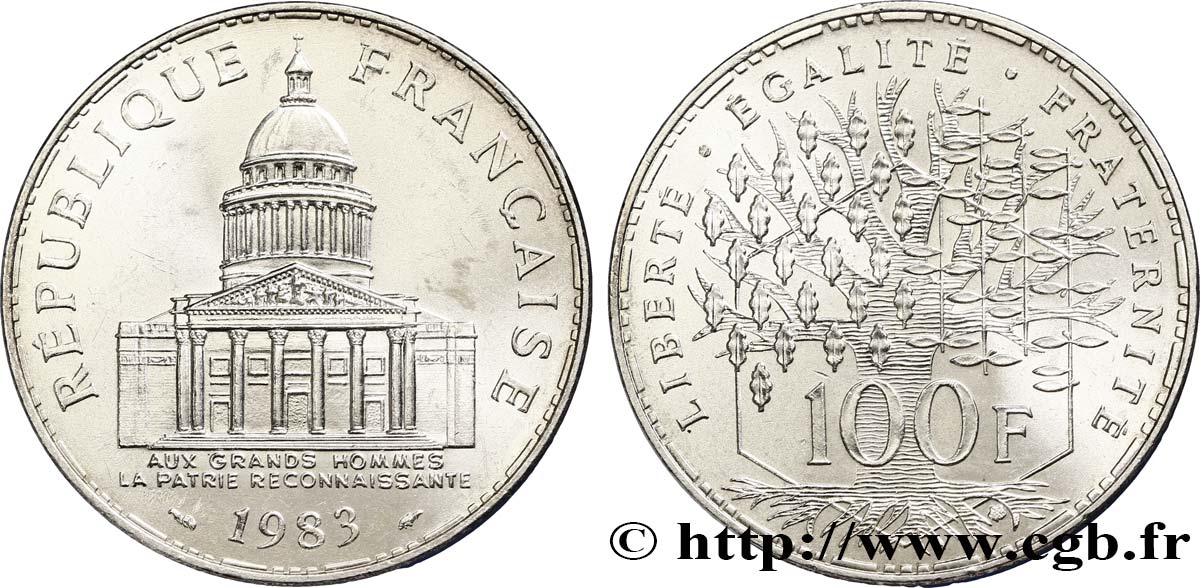 100 francs Panthéon 1983  F.451/3 SUP62 