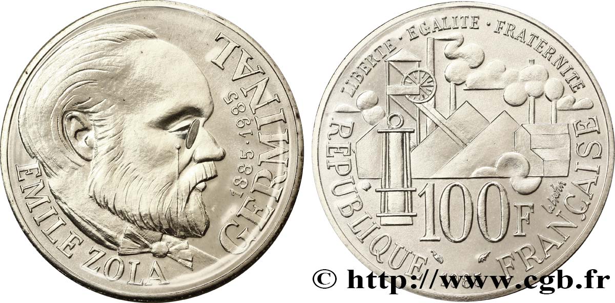 100 francs Emile Zola 1985  F.453/2 MS68 