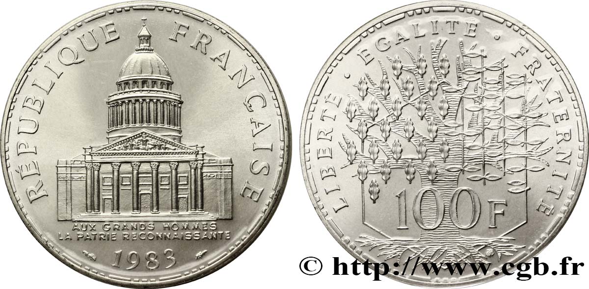 100 francs Panthéon 1983  F.451/3 MS68 
