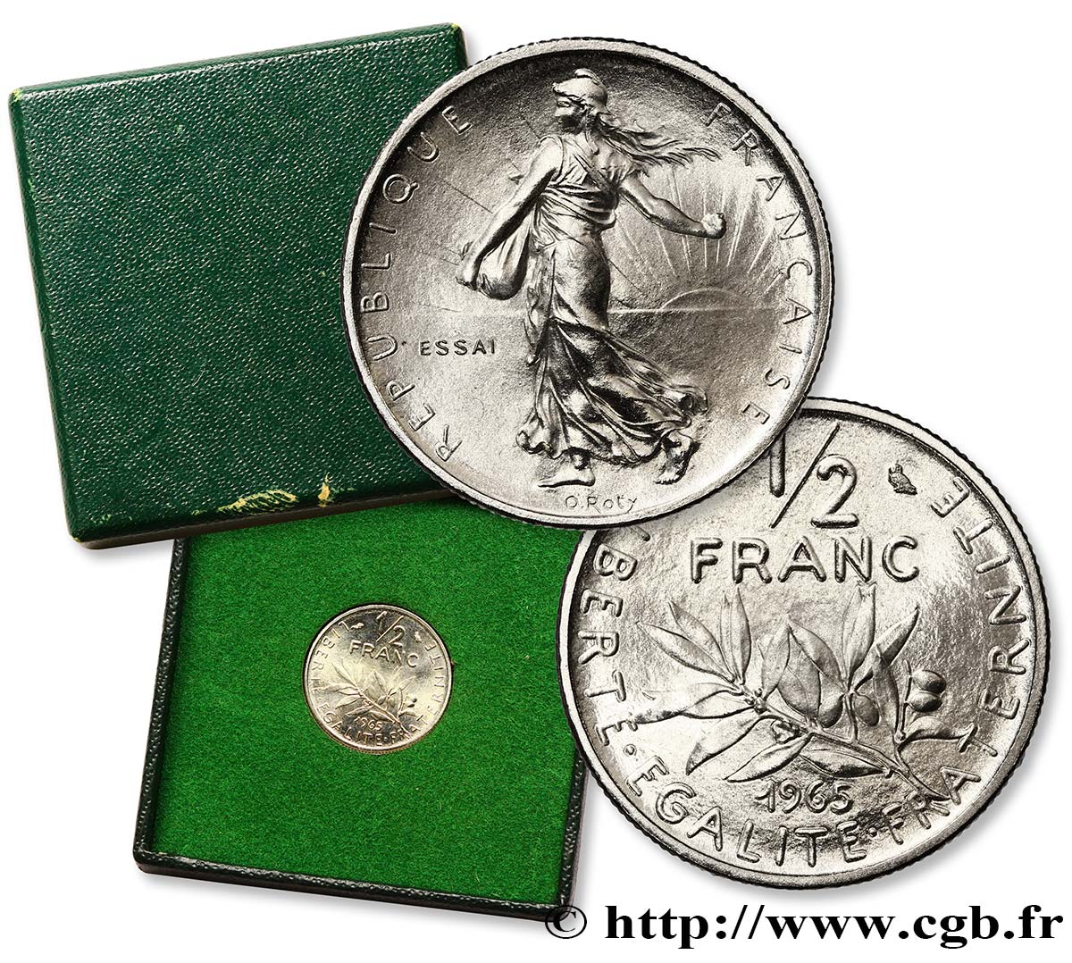 Essai du 1/2 franc Semeuse 1965 Paris F.198/2 FDC68