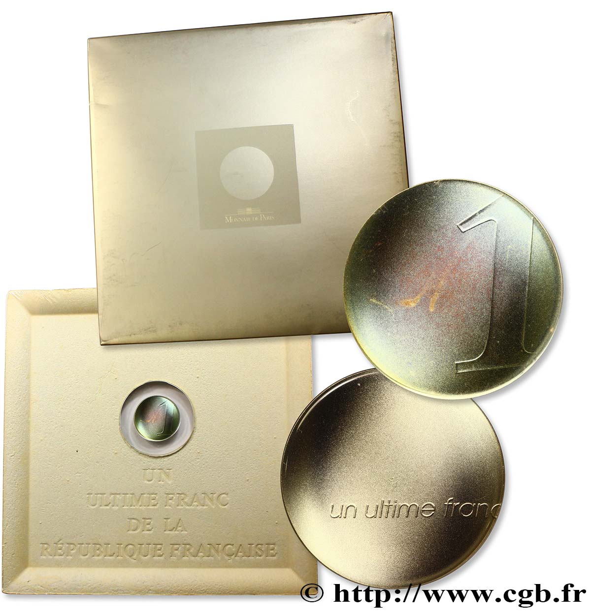 1 franc, Ultime Franc par Starck 2001 F.1008 2 FDC
