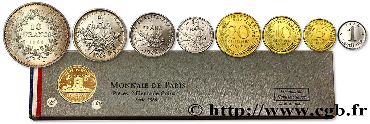 Boîte Fleur de Coins 1966 Paris F.5000/4 FDC70 