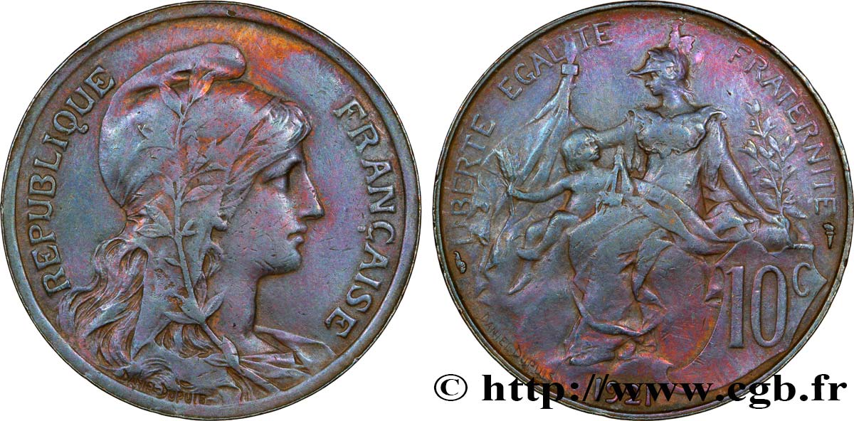 10 centimes Daniel-Dupuis 1921  F.136/30 XF48 