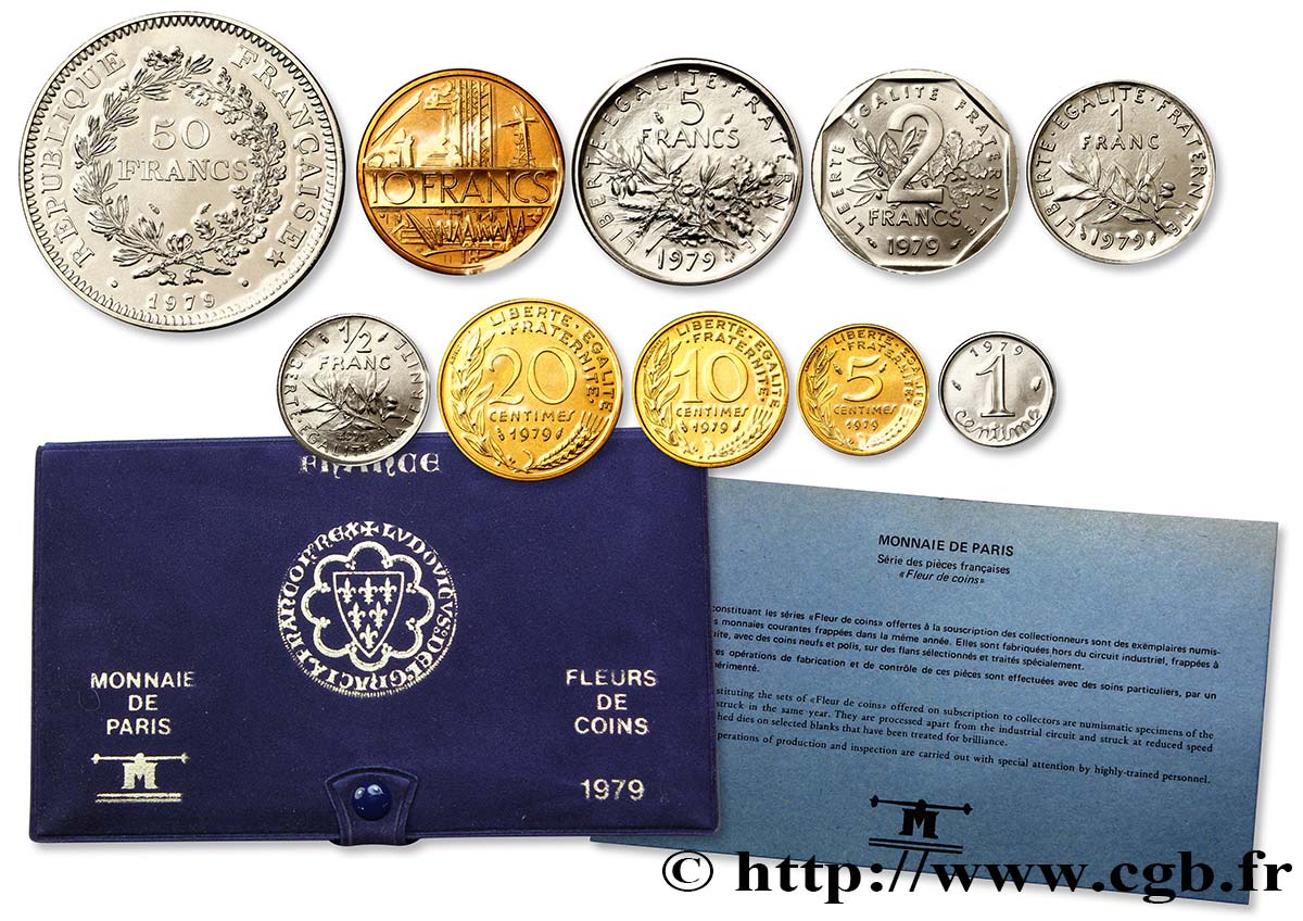Boîte Fleur de Coins 1979 Paris F.5000/30 ST70