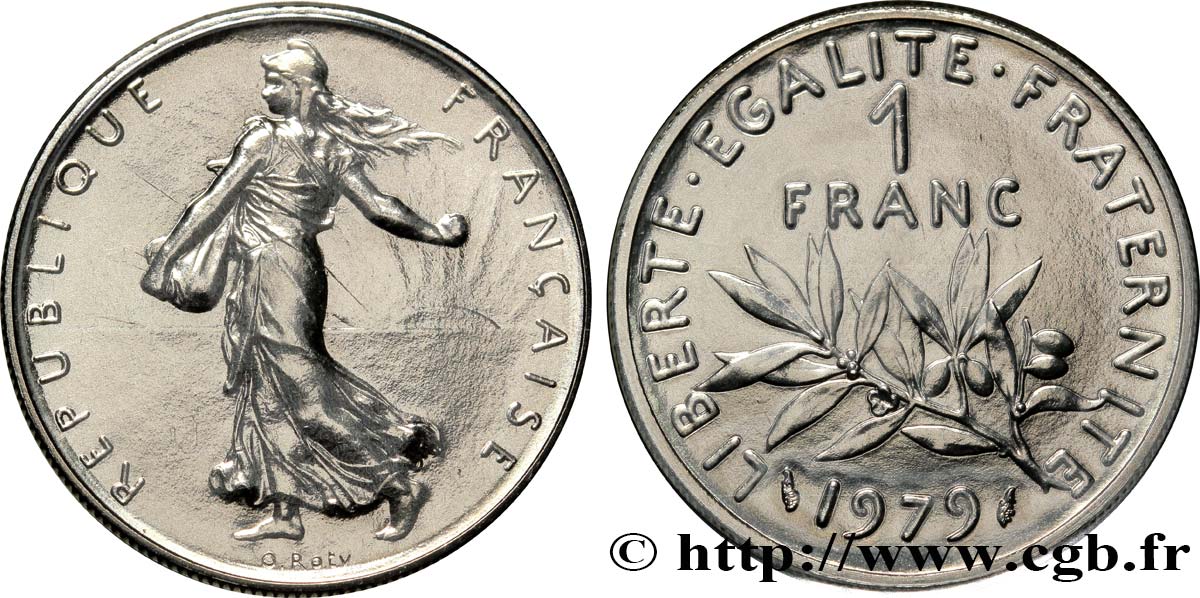 1 franc Semeuse, nickel 1979 Pessac F.226/24 MS70 