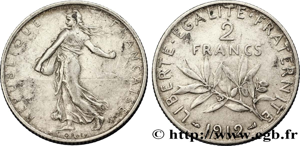 2 francs Semeuse 1912  F.266/13 XF48 