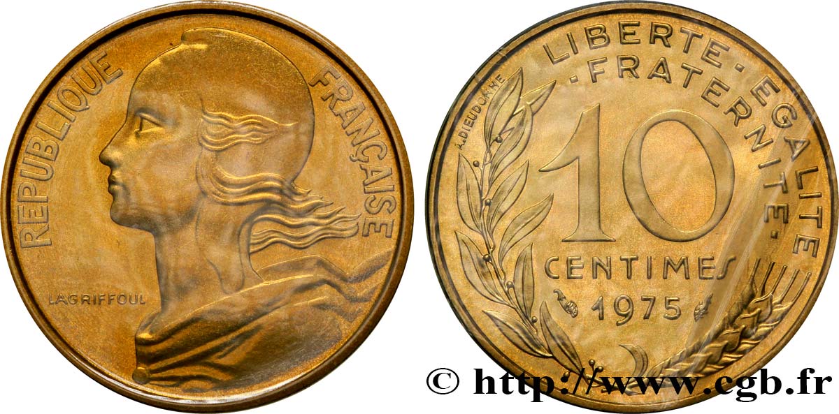 10 centimes Marianne 1975 Pessac F.144/15 ST68 