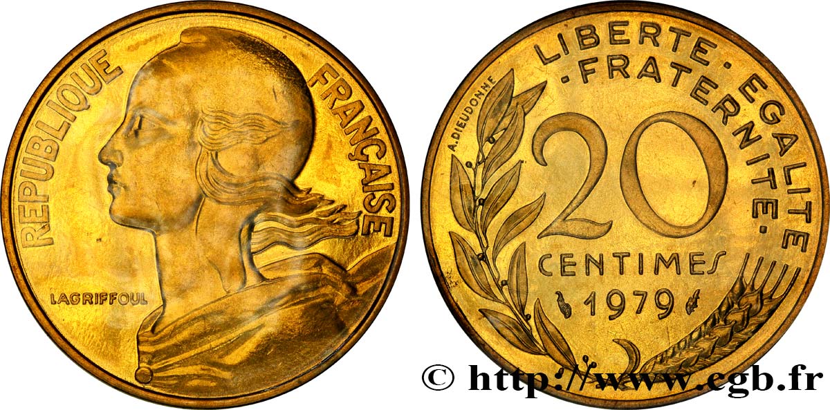 20 centimes Marianne 1979 Pessac F.156/19 MS65 