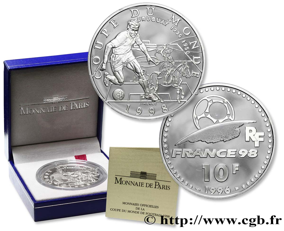 Belle Épreuve 10 francs - Uruguay 1996 Paris F5.1307 1 ST 