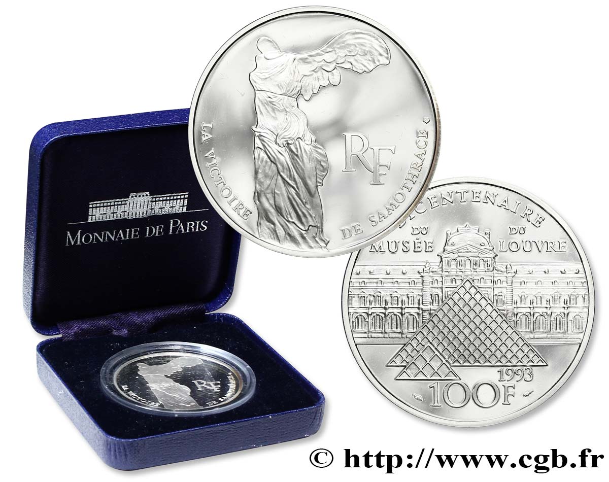 Belle Épreuve 100 francs - Samothrace 1993 Paris F5.1622 2 FDC70