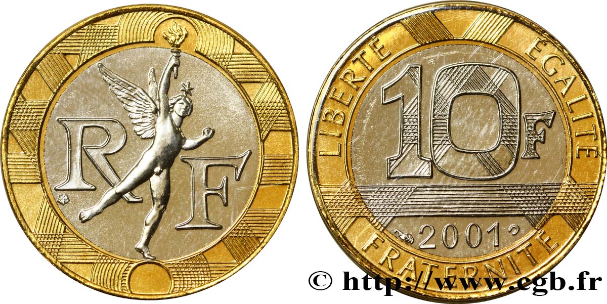 10 francs Génie de la Bastille 2001 Pessac F.375/18 FDC68 