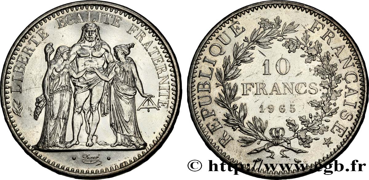 10 francs Hercule 1965  F.364/3 EBC58 