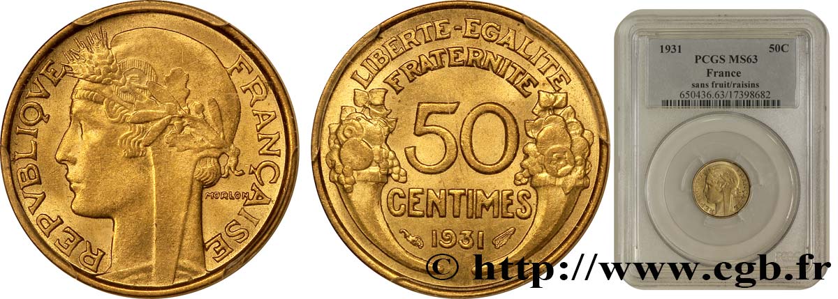 50 centimes Morlon 1931 F.192/3 SUP62