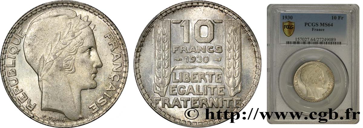 10 francs Turin 1930 F.360/3 SPL64