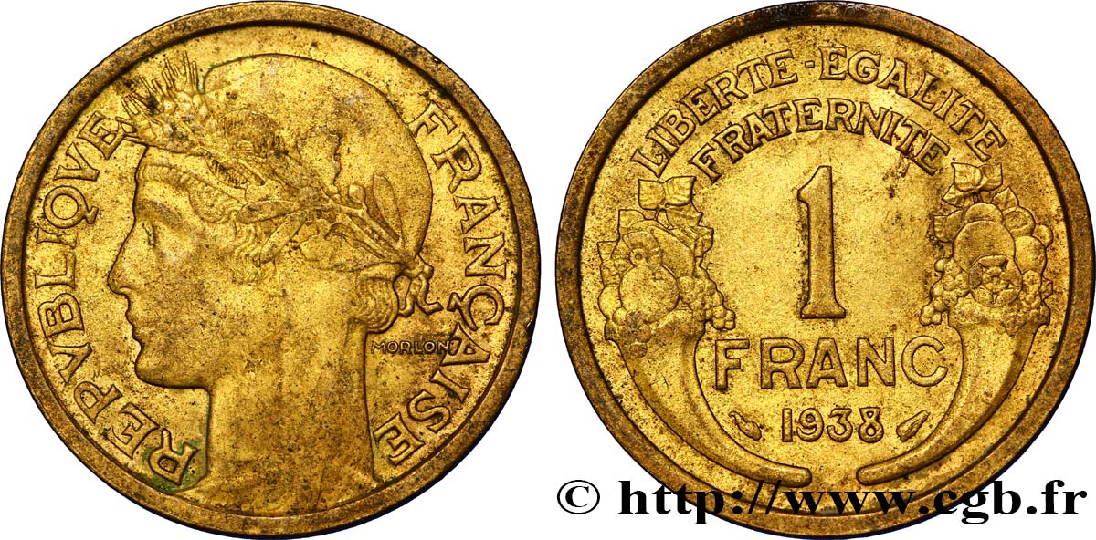1 franc Morlon 1938 Paris F.219/9 SUP55