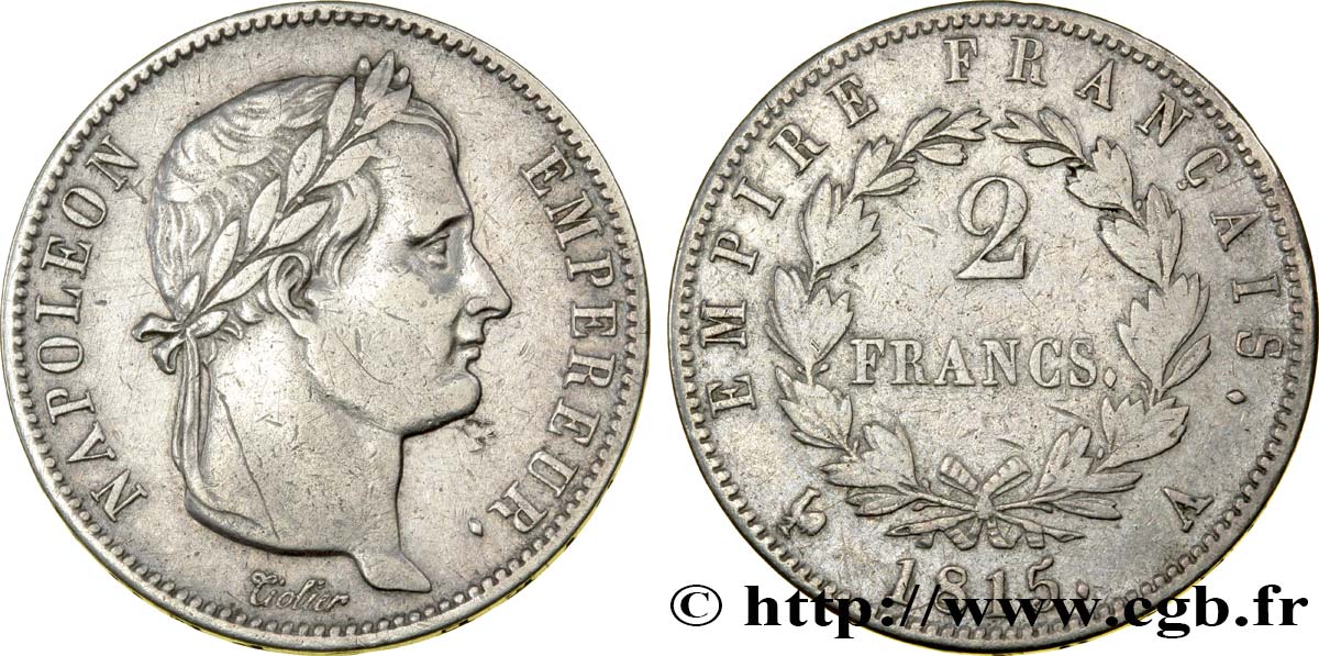 2 francs Cent-Jours 1815 Paris F.256/1 VF35 