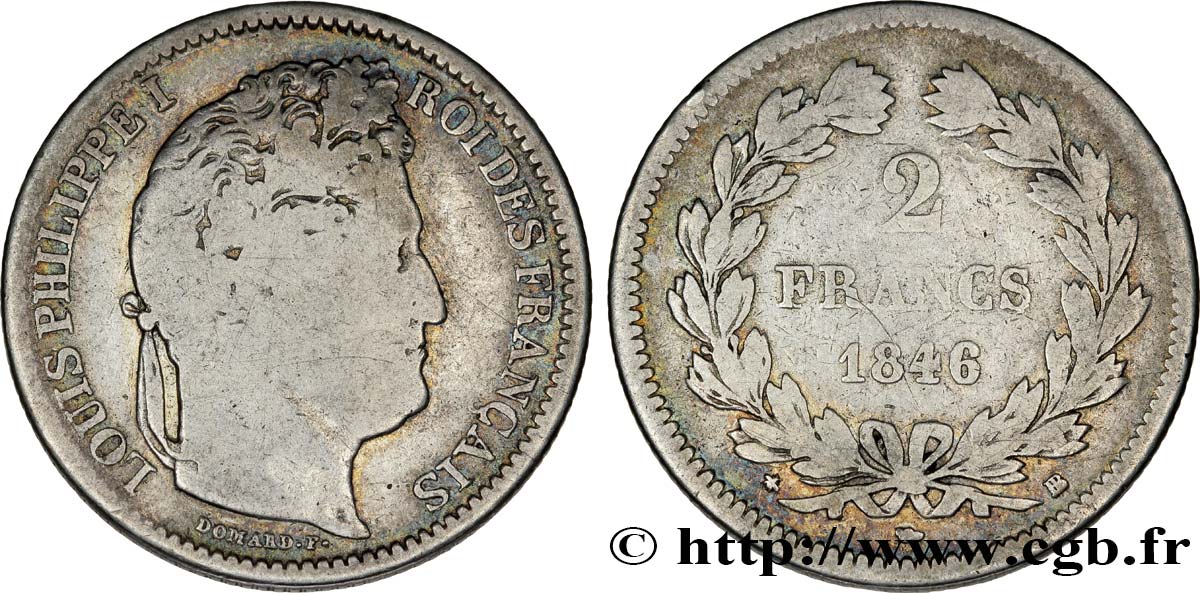 2 francs Louis-Philippe 1846 Strasbourg F.260/109 VG10 