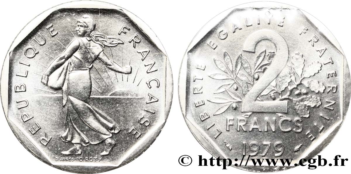 2 francs Semeuse, nickel 1979 Pessac F.272/3 ST68 