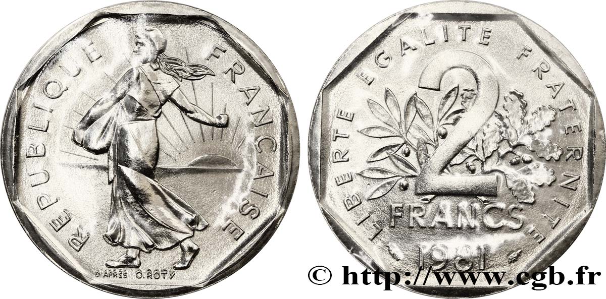 2 francs Semeuse, nickel 1981 Pessac F.272/5 FDC68 