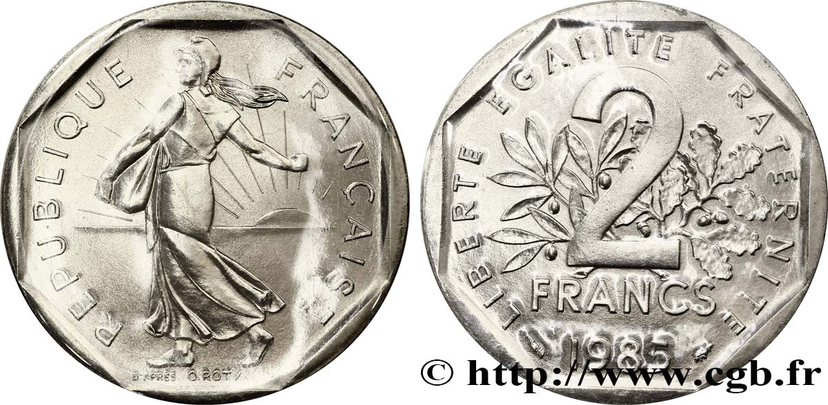 2 francs Semeuse, nickel 1985 Pessac F.272/9 ST68 
