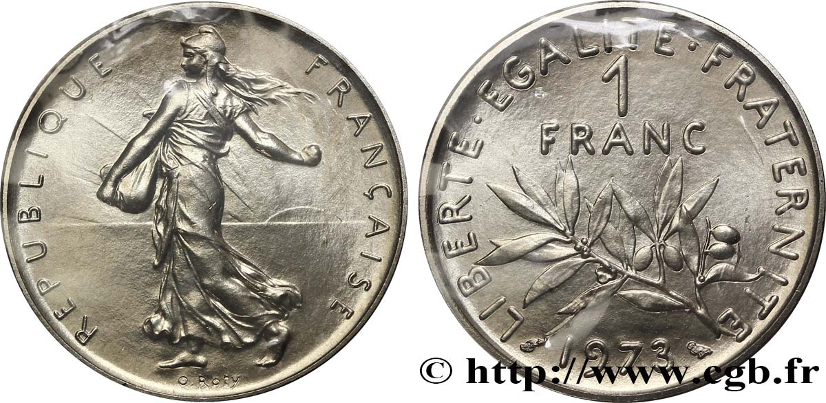 1 franc Semeuse, nickel 1973 Pessac F.226/18 MS68 