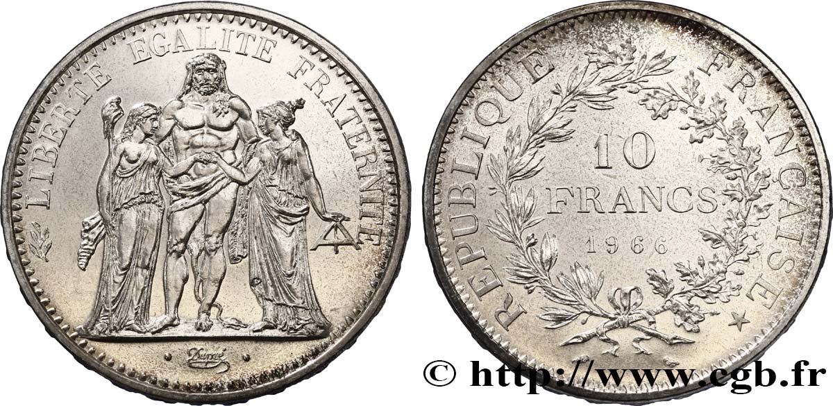 10 francs Hercule 1966  F.364/4 MS65 