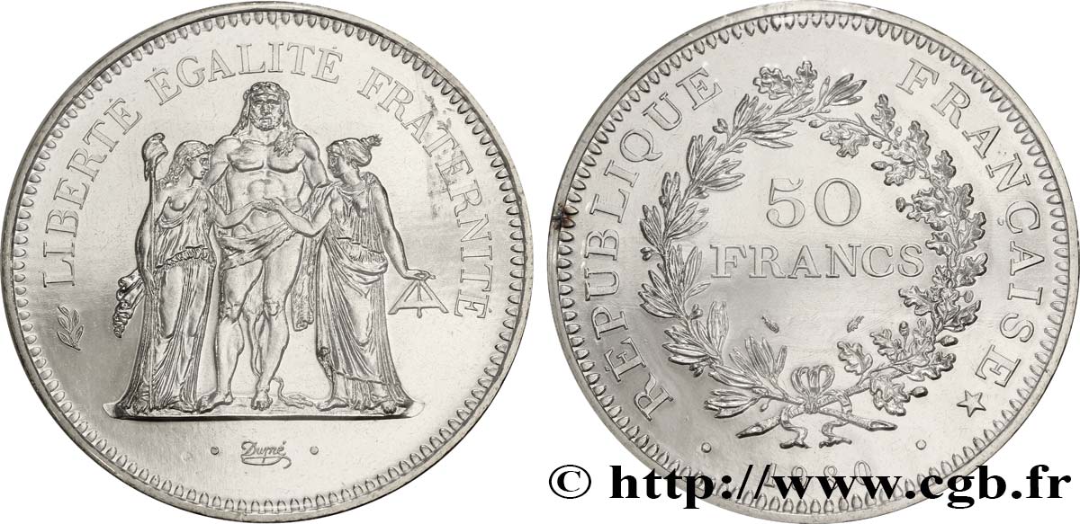 50 francs Hercule 1980  F.427/8 FDC67 
