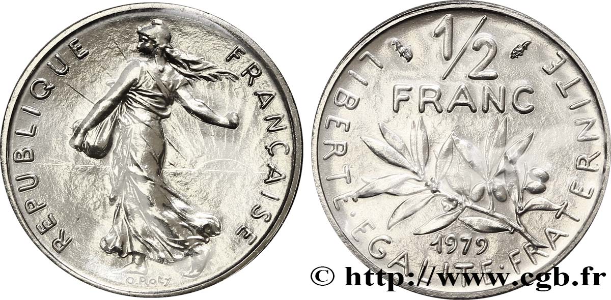 1/2 franc Semeuse 1979 Pessac F.198/18 ST68 