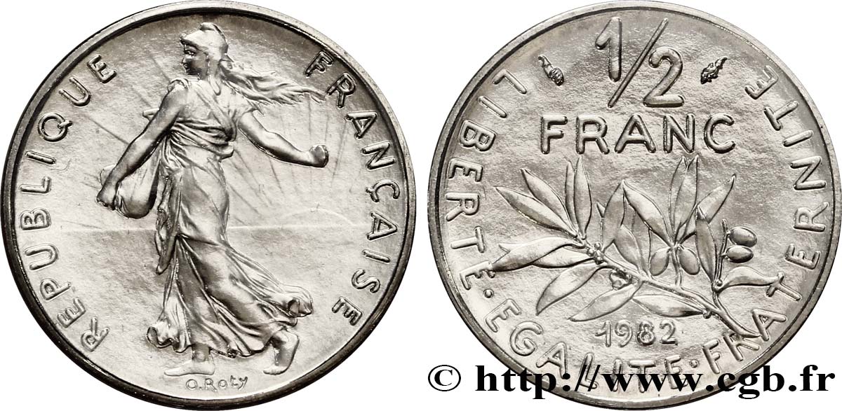 1/2 franc Semeuse 1982 Pessac F.198/21 FDC68