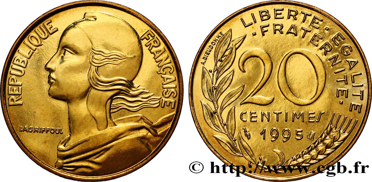 20 centimes Marianne 1995 Pessac F.156/39 FDC68