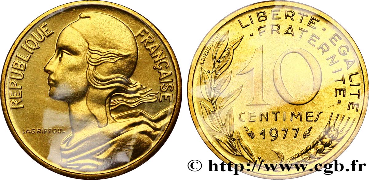 10 centimes Marianne 1977 Pessac F.144/17 FDC68 
