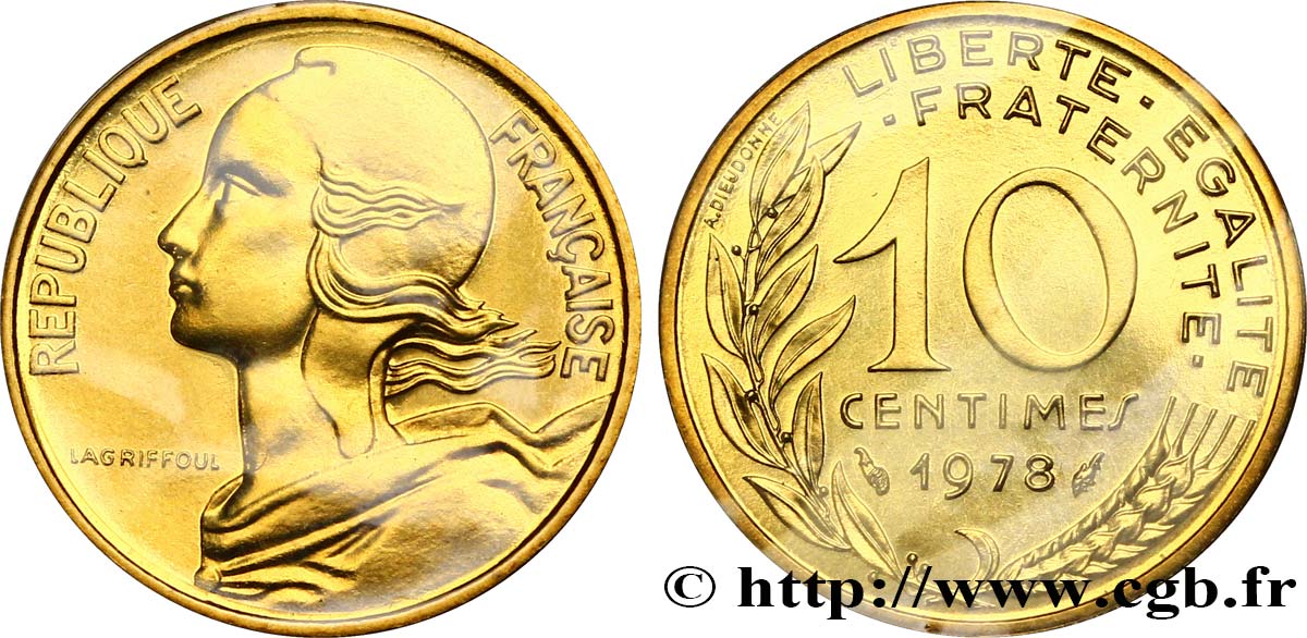 10 centimes Marianne 1978 Pessac F.144/18 MS65 