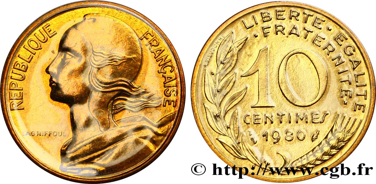 10 centimes Marianne 1980 Pessac F.144/20 ST