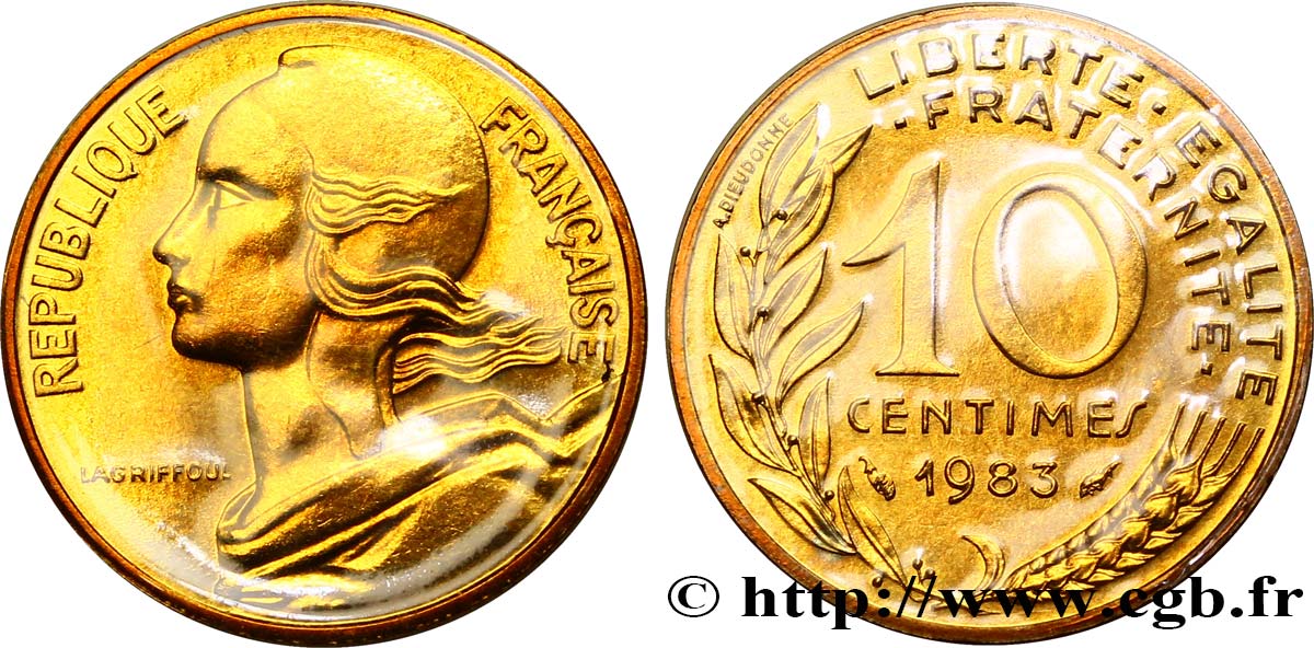 10 centimes Marianne 1983 Pessac F.144/23 ST68 