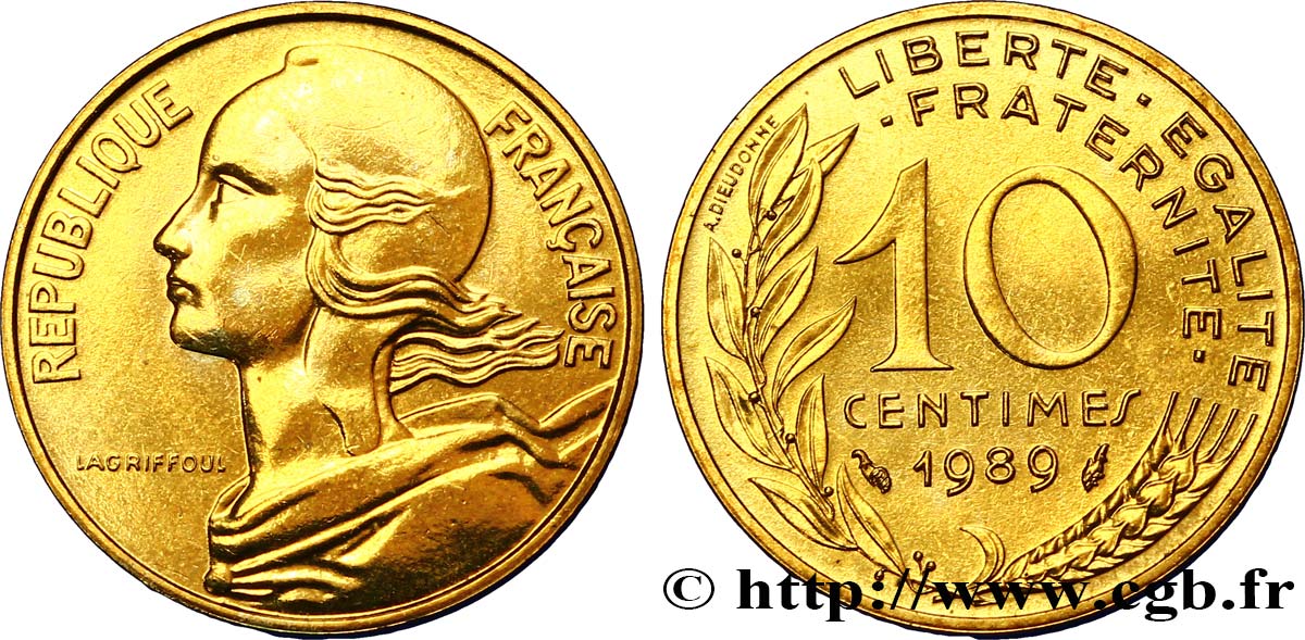 10 centimes Marianne 1989 Pessac F.144/29 FDC65 