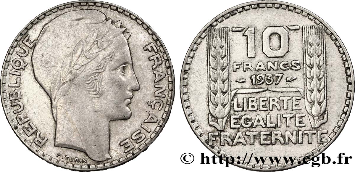 10 francs Turin 1937  F.360/8 MBC45 