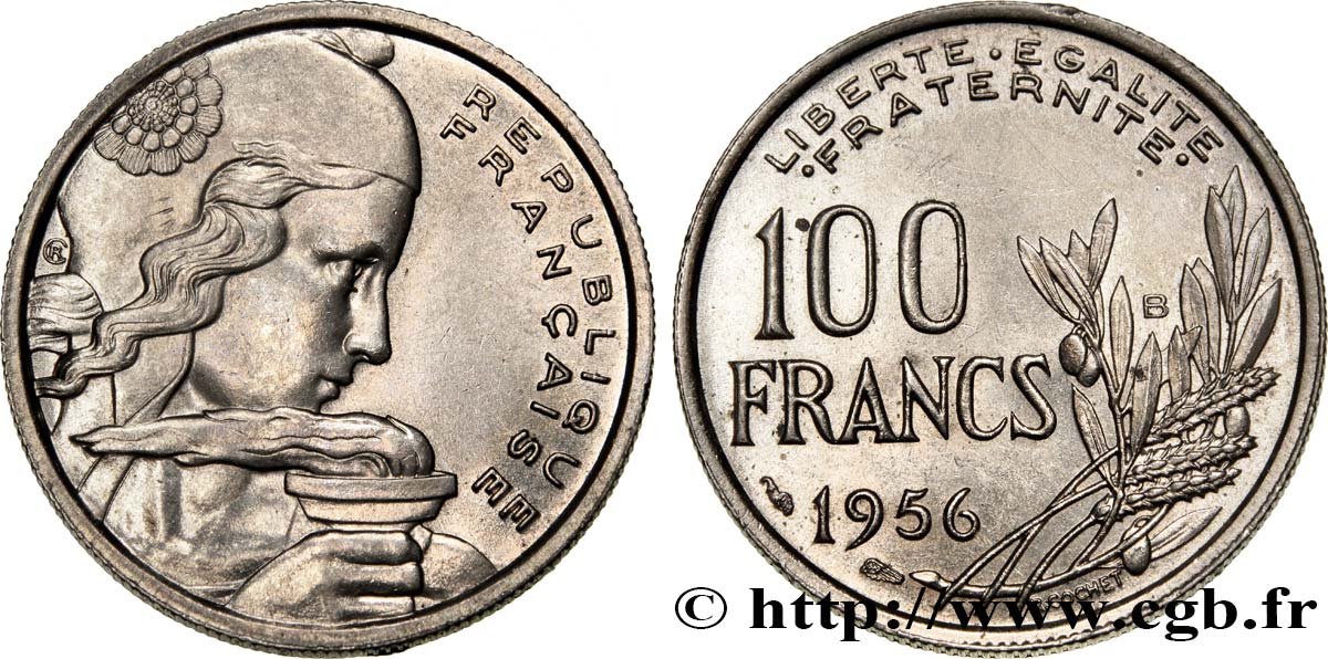 100 francs Cochet 1956 Beaumont-Le-Roger F.450/9 SUP62