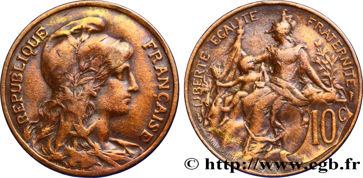 10 centimes Daniel-Dupuis 1911  F.136/20 TTB40 
