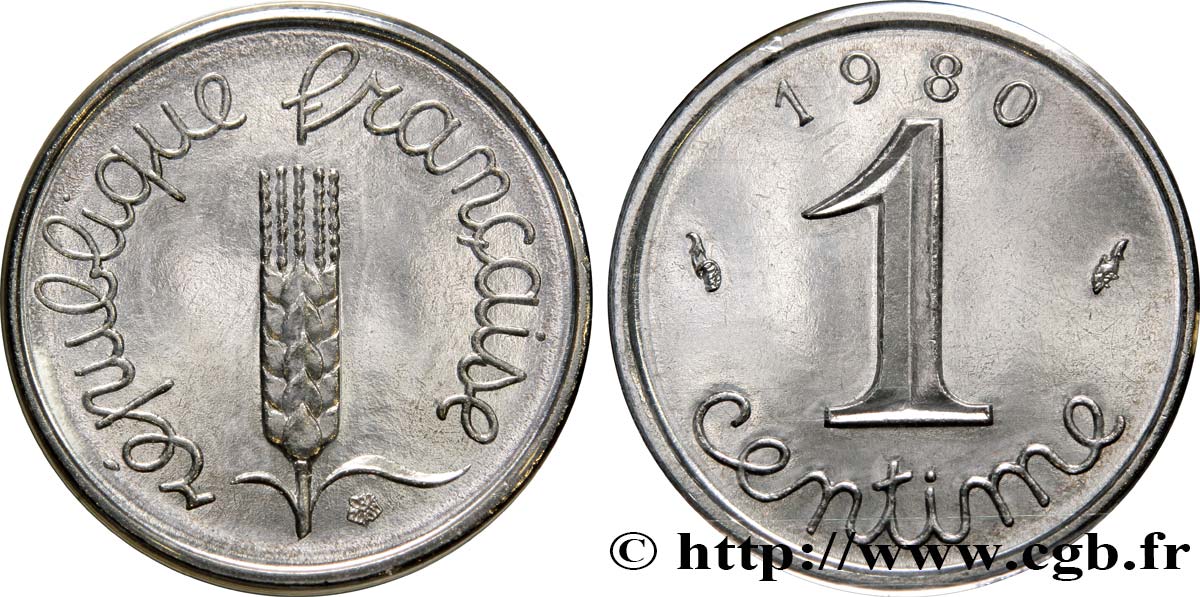 1 centime Épi 1980 Pessac F.106/37 MS70