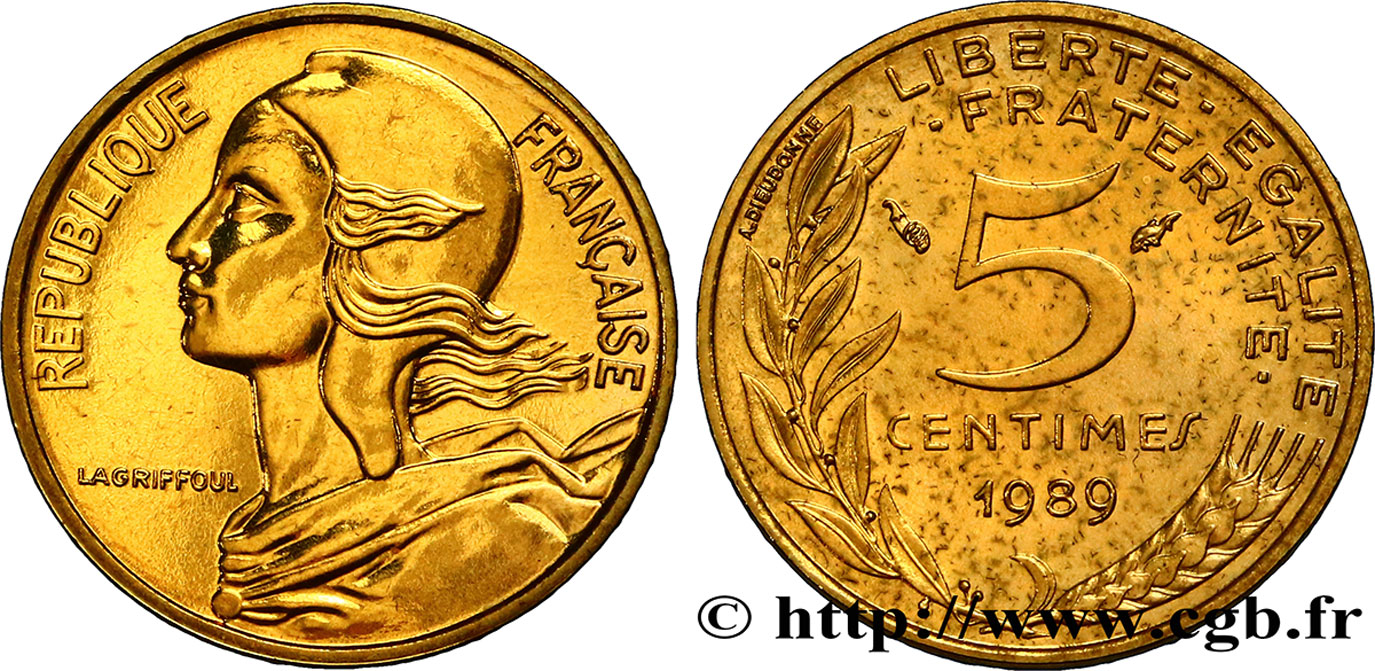 5 centimes Marianne 1989 Pessac F.125/25 SC 