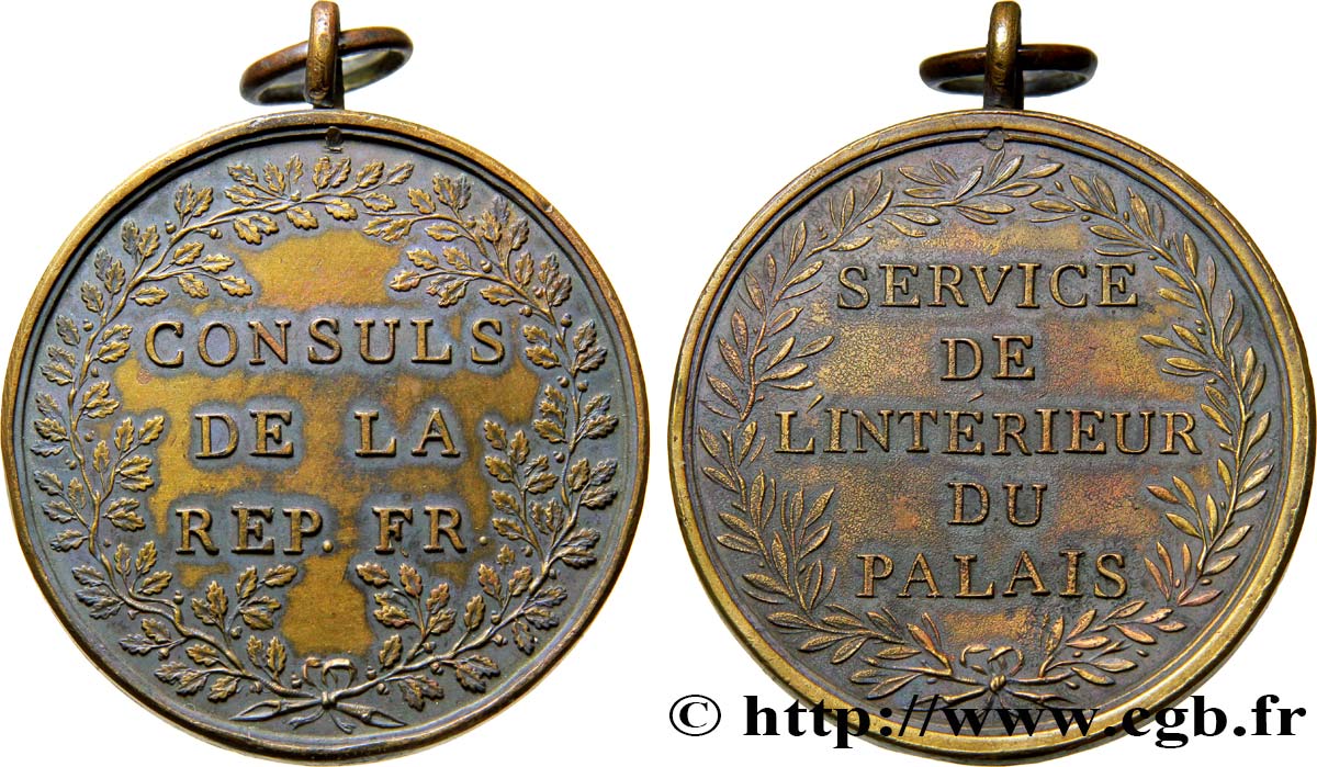 Médaille BR 39, Service de l’Intérieur du Palais n.d. n.l. Bramsen24  TTB50 