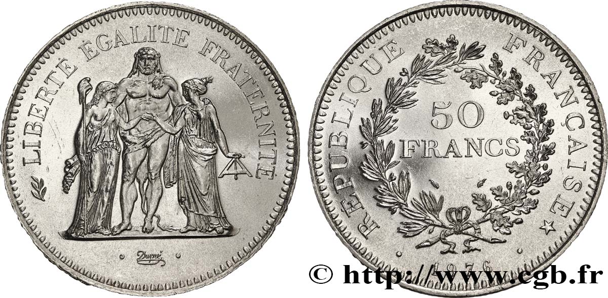 50 francs Hercule 1976  F.427/4 FDC68 