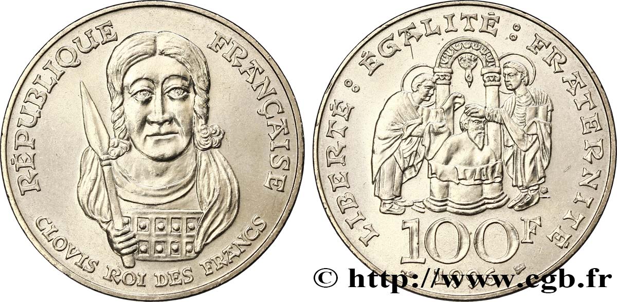 100 francs Clovis 1996  F.464/2 SUP60 